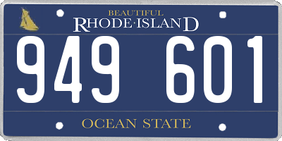 RI license plate 949601