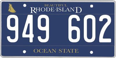 RI license plate 949602