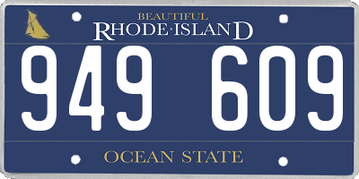 RI license plate 949609