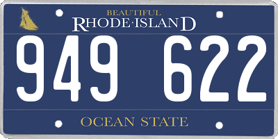 RI license plate 949622