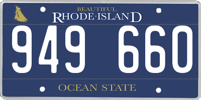 RI license plate 949660