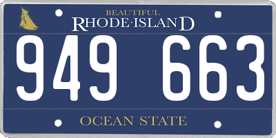 RI license plate 949663