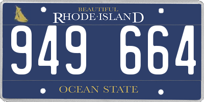 RI license plate 949664