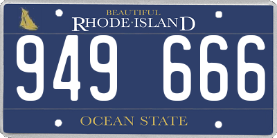 RI license plate 949666