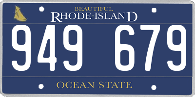 RI license plate 949679