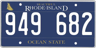 RI license plate 949682