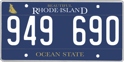 RI license plate 949690