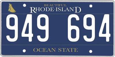 RI license plate 949694