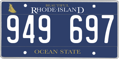 RI license plate 949697