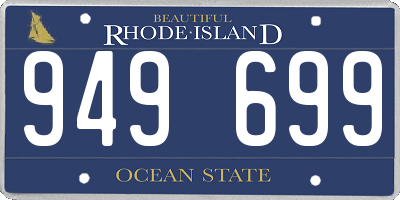 RI license plate 949699