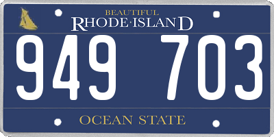 RI license plate 949703