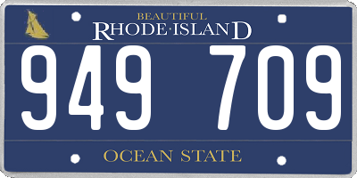 RI license plate 949709