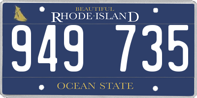 RI license plate 949735