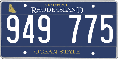 RI license plate 949775