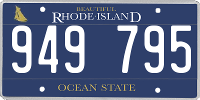 RI license plate 949795