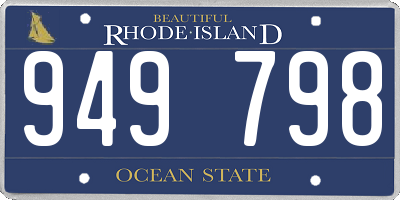 RI license plate 949798