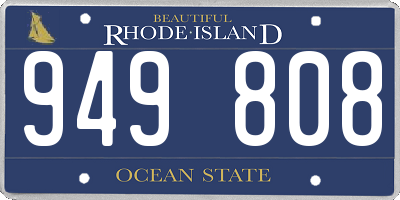 RI license plate 949808