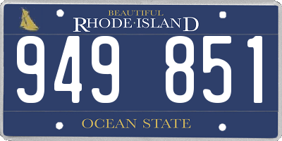 RI license plate 949851