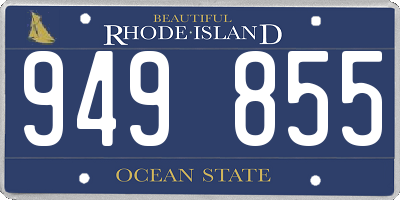 RI license plate 949855