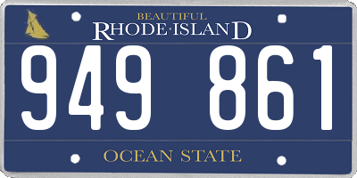 RI license plate 949861