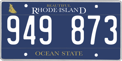 RI license plate 949873