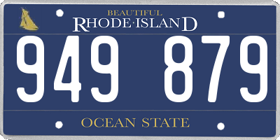 RI license plate 949879