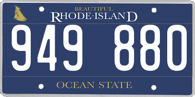 RI license plate 949880