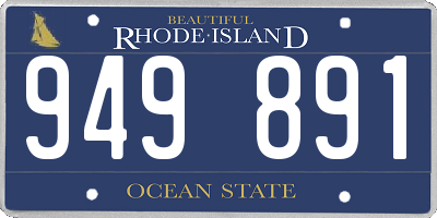 RI license plate 949891