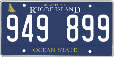 RI license plate 949899