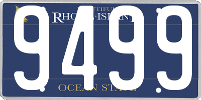 RI license plate 9499