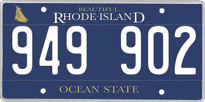 RI license plate 949902