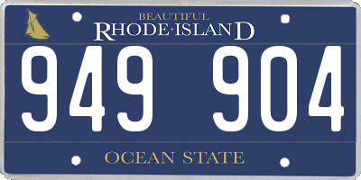 RI license plate 949904