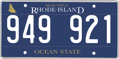 RI license plate 949921