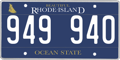 RI license plate 949940