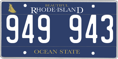 RI license plate 949943