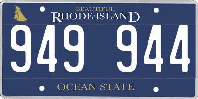 RI license plate 949944