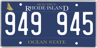 RI license plate 949945