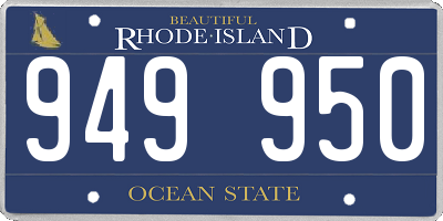 RI license plate 949950