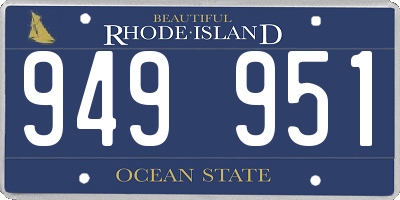 RI license plate 949951