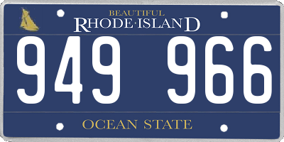 RI license plate 949966