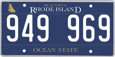 RI license plate 949969