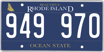 RI license plate 949970