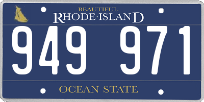 RI license plate 949971