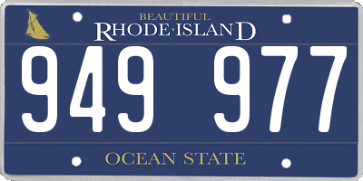 RI license plate 949977