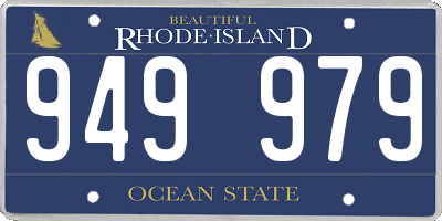 RI license plate 949979