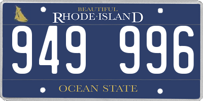 RI license plate 949996