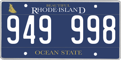 RI license plate 949998