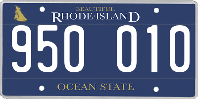 RI license plate 950010