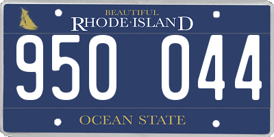 RI license plate 950044