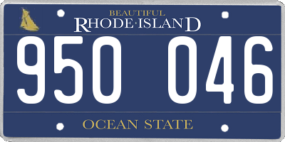 RI license plate 950046